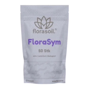 FloraSym 50 Stk. Beutel vor transparentem Hintergrund