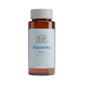 FloraVita Flasche Produktbild mit transparentem Hintergrund