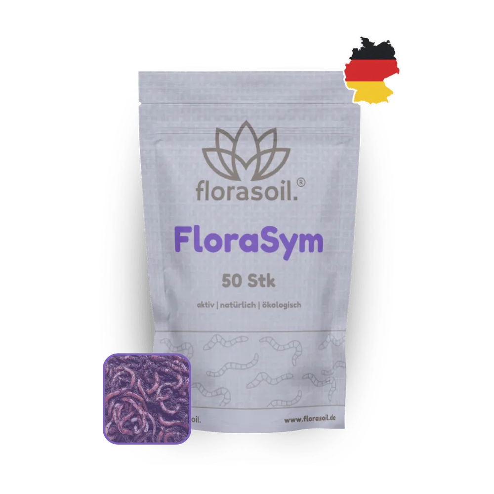 FloraSym 50 Stk. Beutel mit DE-Flagge und Würmern